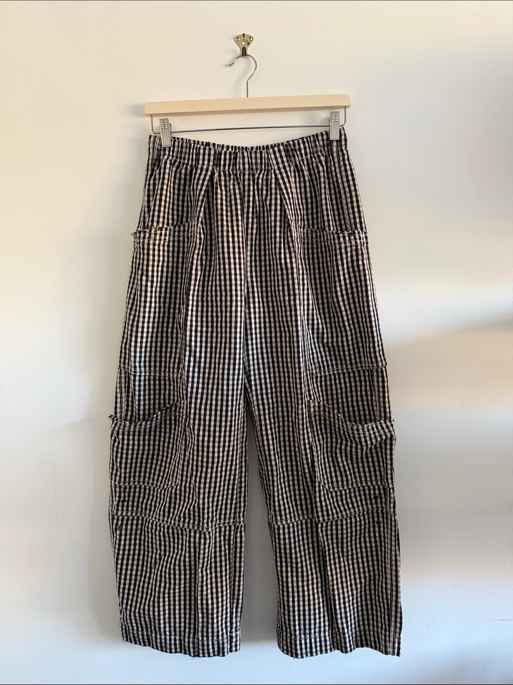 BDG 100% Charlie Printed Wide-Leg Pant - Size S